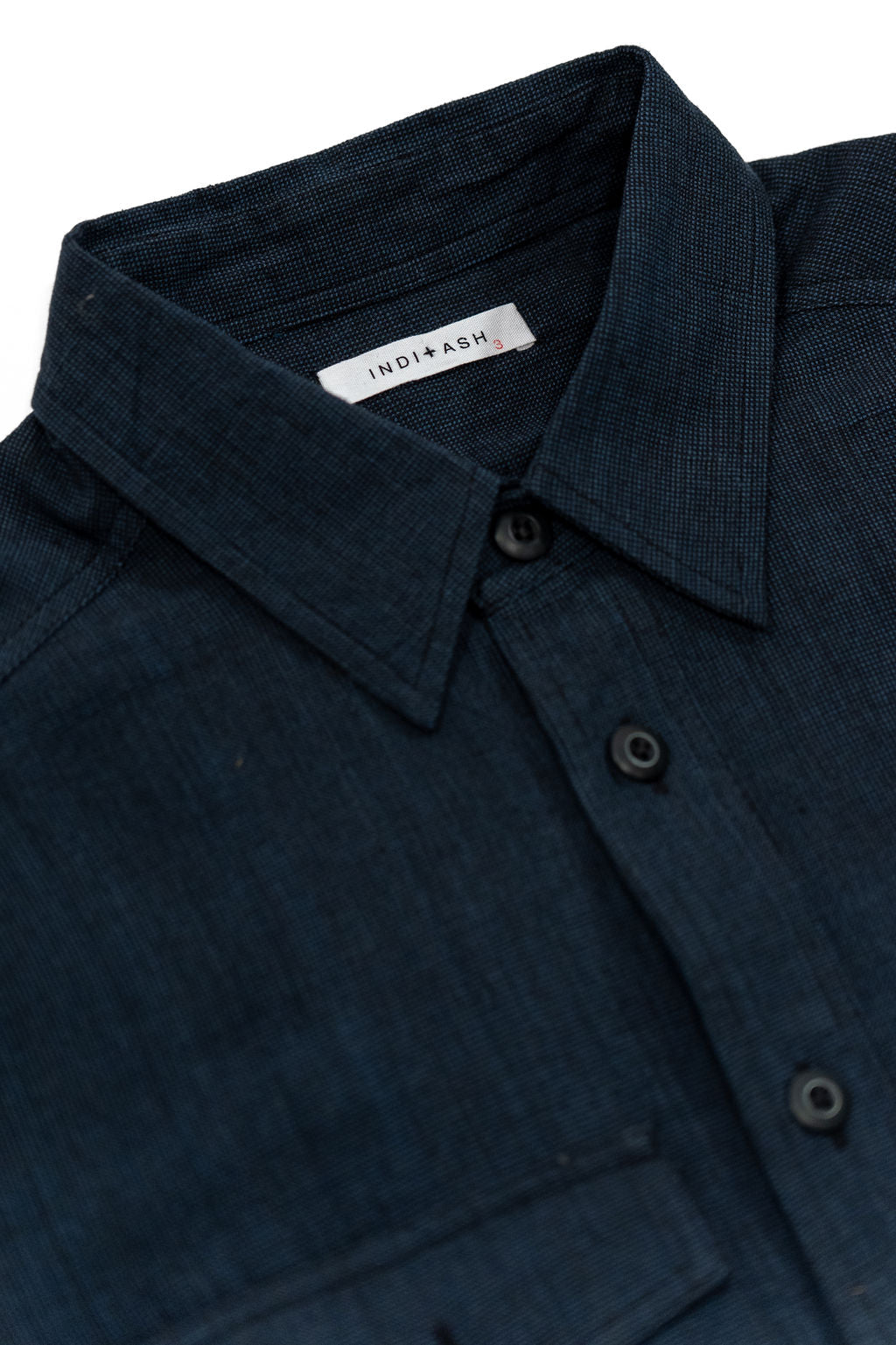 Indi + Ash Smith Workshirt - Indigo / Iron Handwoven End On End