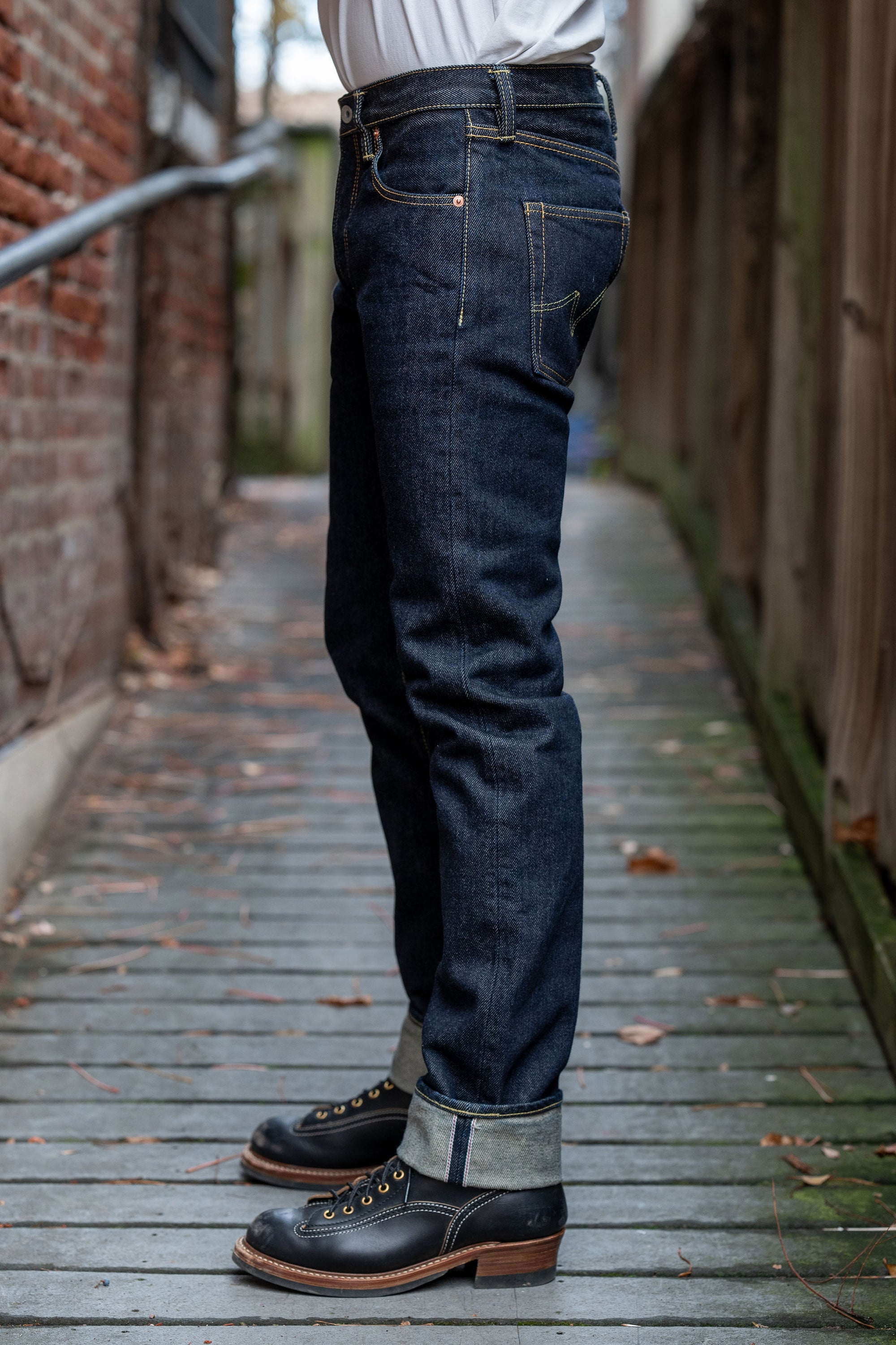 Iron Heart IH-777S-21 Indigo 21oz Selvedge Denim - Super Slim Tapered Cut