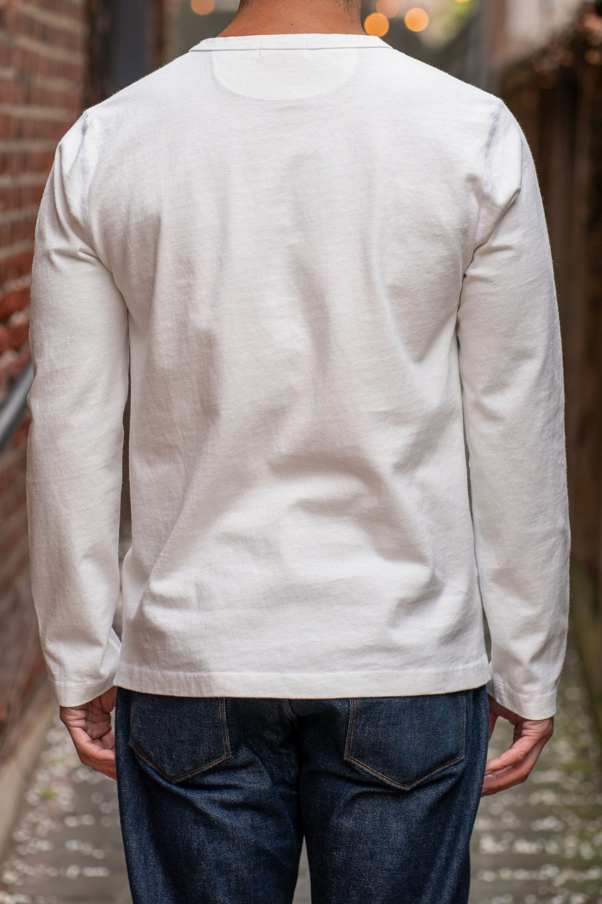 Freenote Cloth 13oz Henley L/S - White