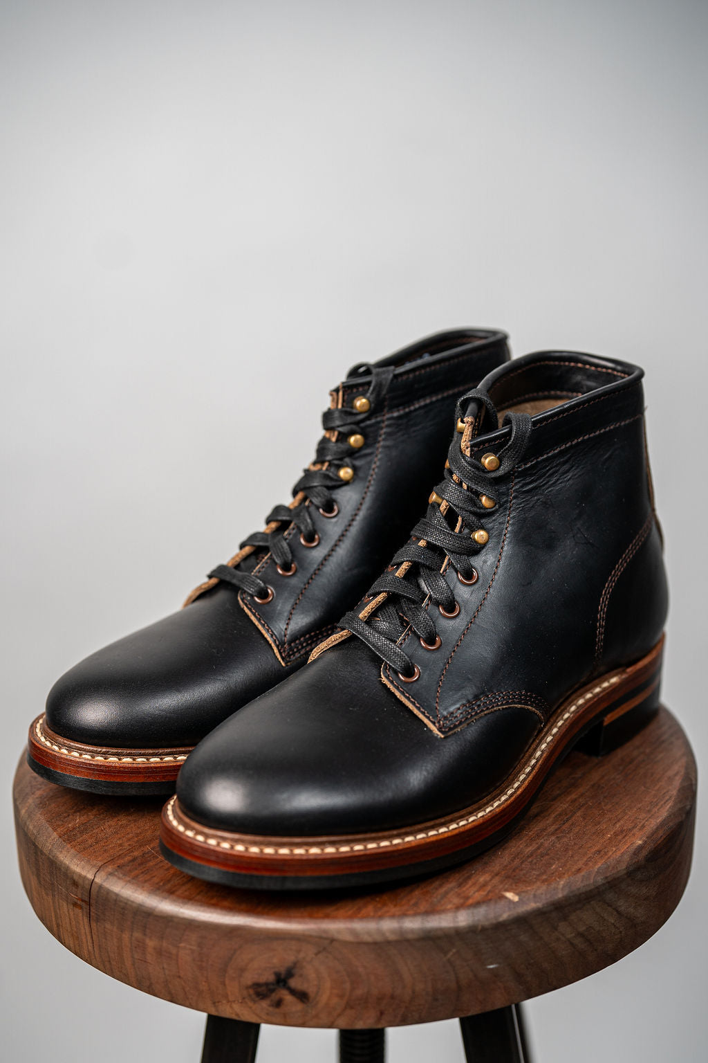 John Lofgren El Capitan Boots - Horween Leather Black Chromexcel