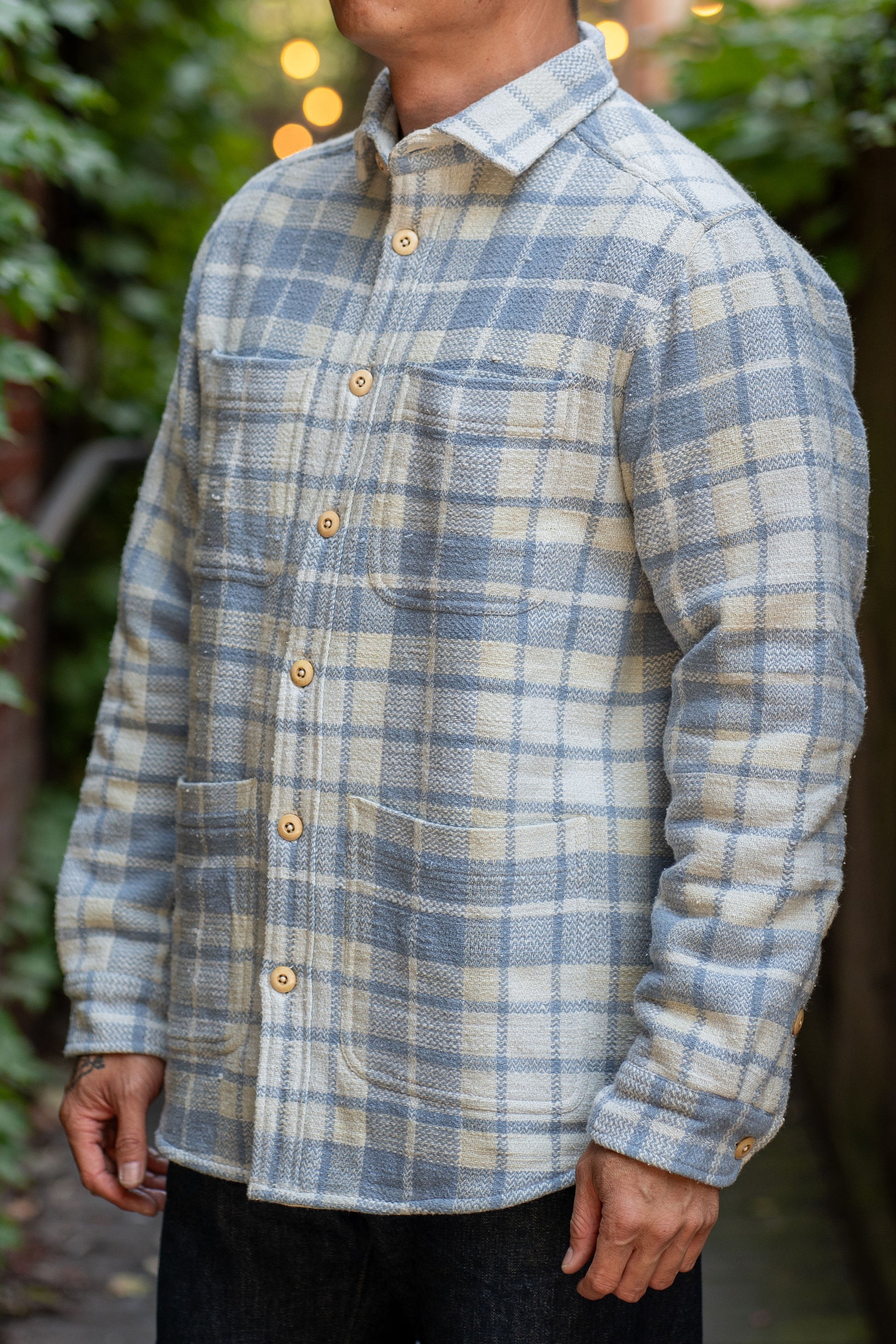 Indi + Ash Cole Overshirt - Faded Santa Fe Handwoven Plaid