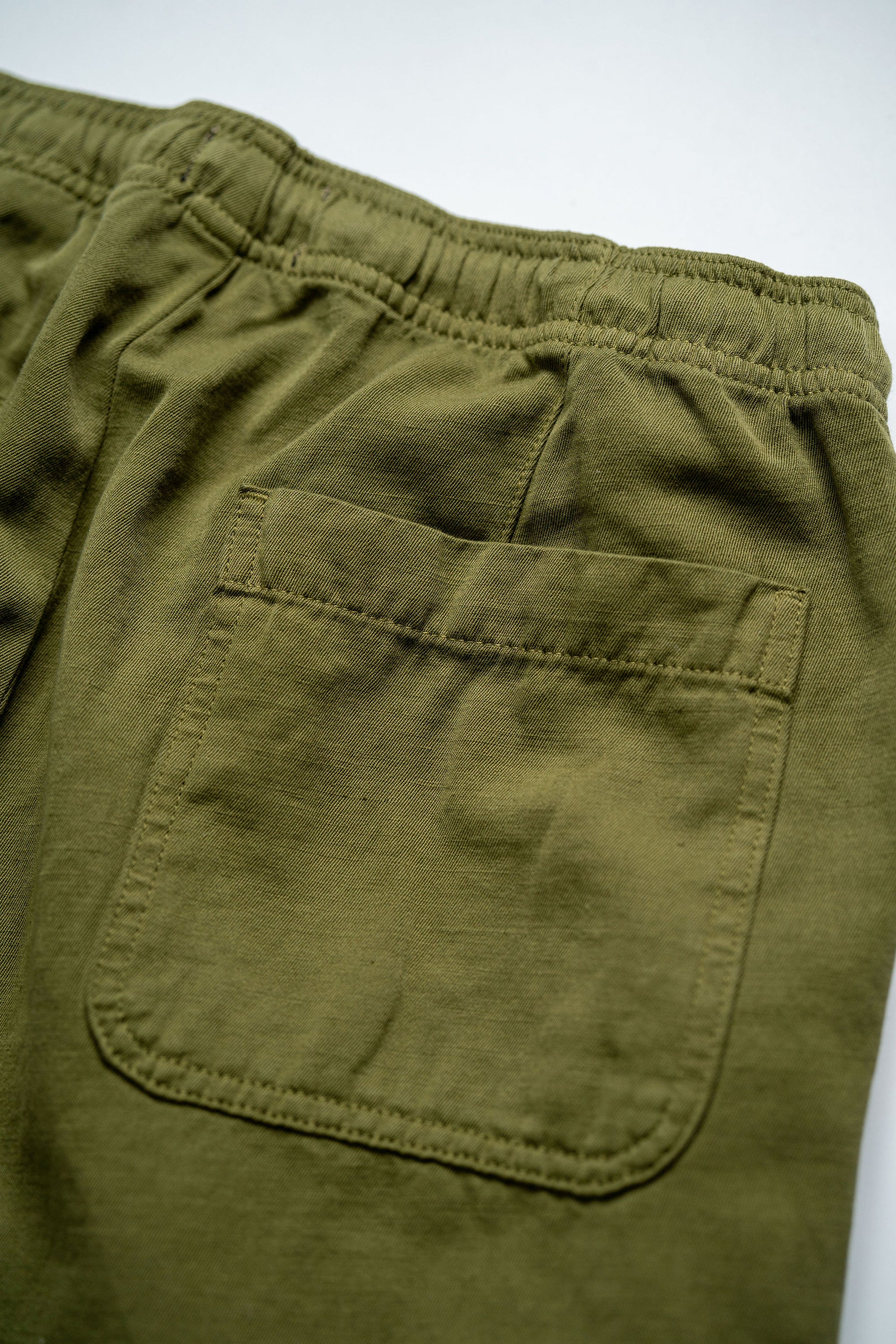 C.O.F. Drawstring Pants - Light Cotton Linen Olive