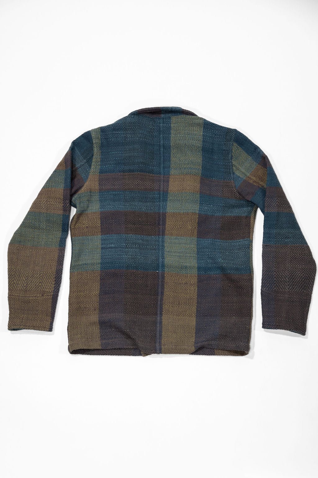 Indi + Ash Study Jacket - Handspun Herringbone Blanket Plaid