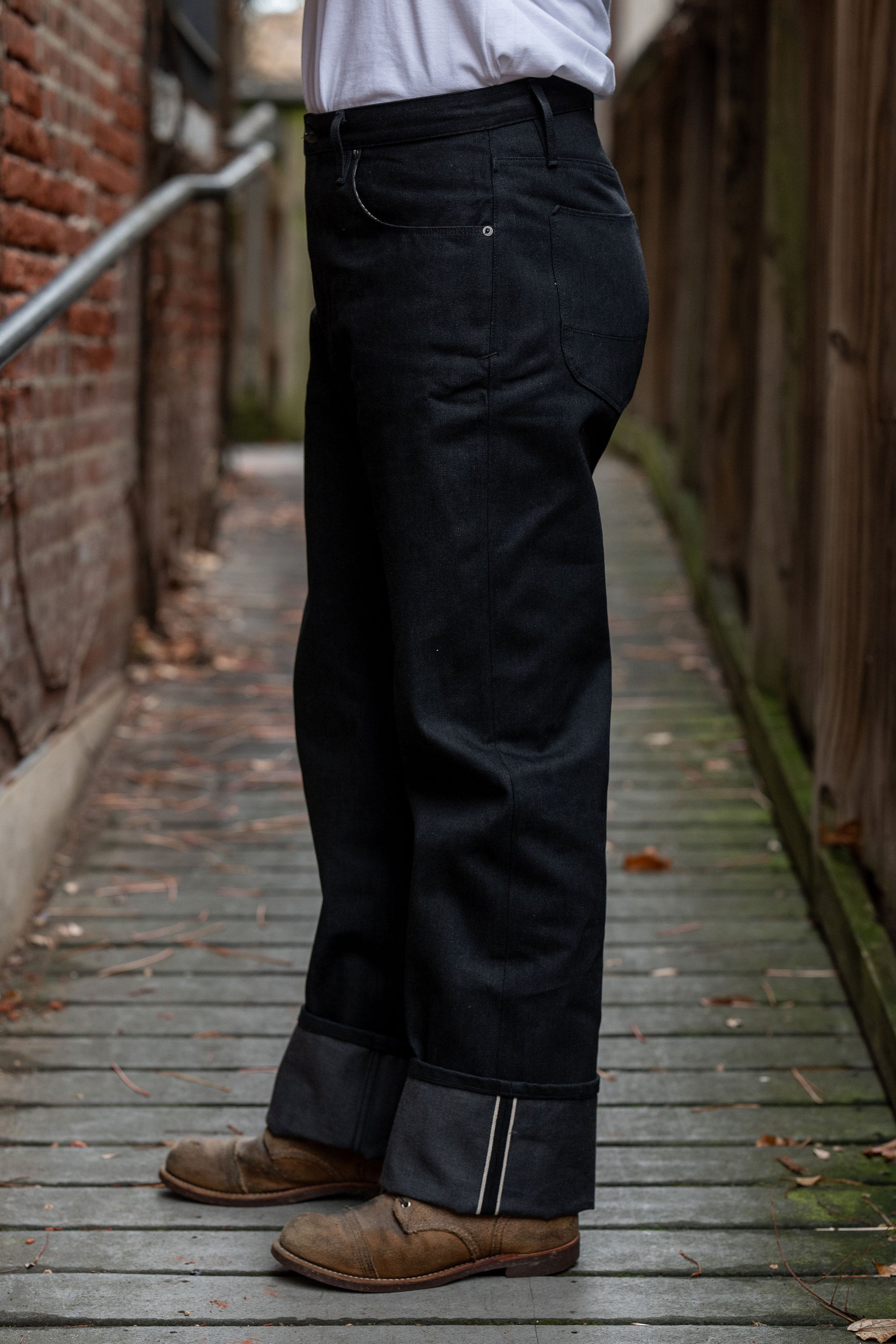 Freenote Cloth Modesto - 14oz Black Grey Denim