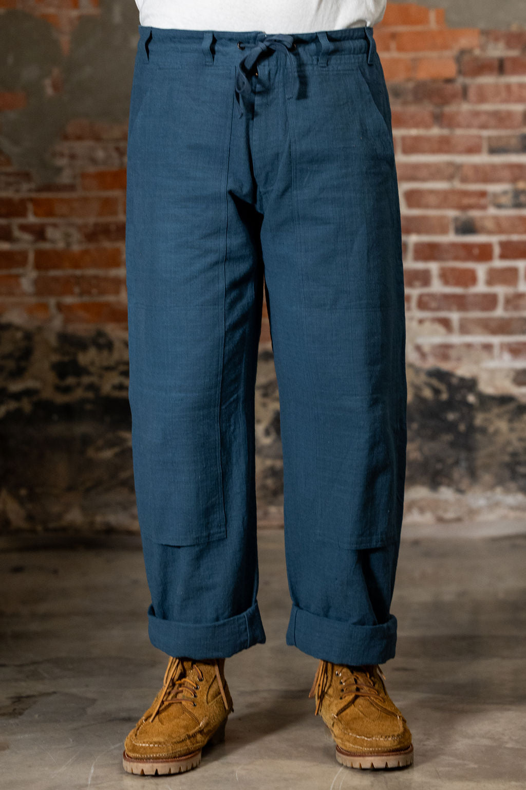 Indi + Ash Raka Pant - Power Loom Ripstop Midnight Teal