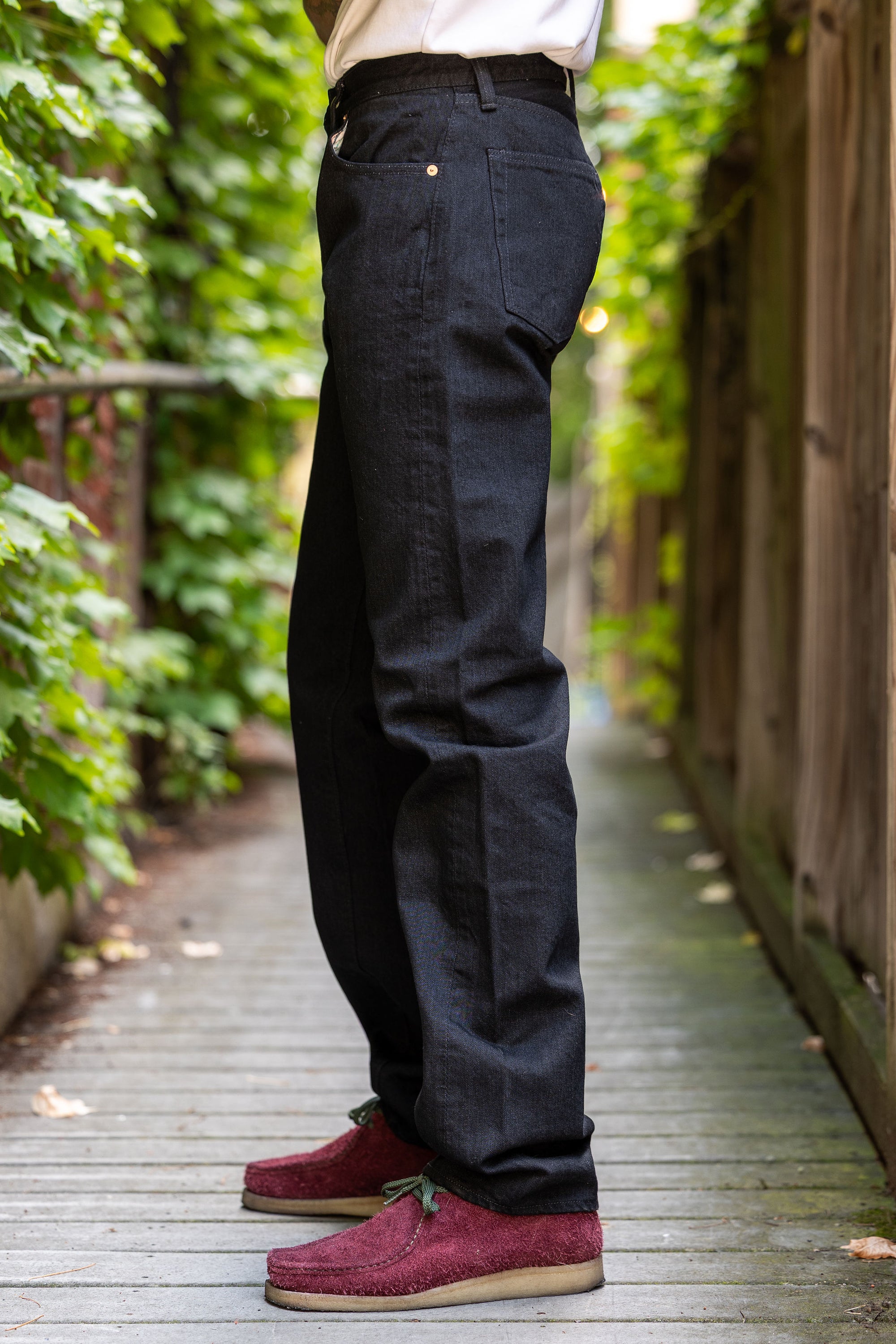 TCB Jeans Late S40's Jeans BK - 14oz Black Denim One Wash