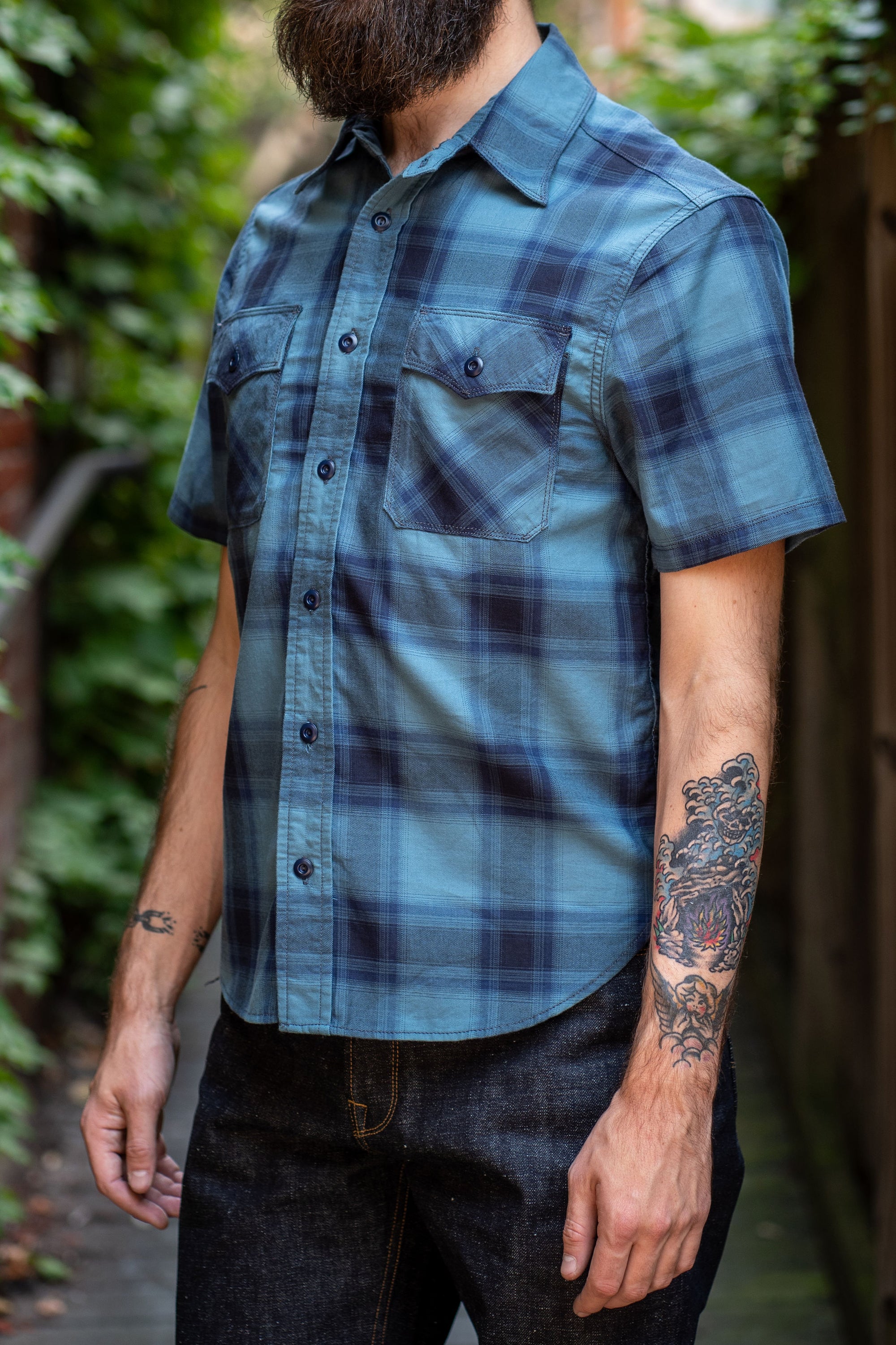 Freenote Cloth Scout S/S - Dusk Plaid