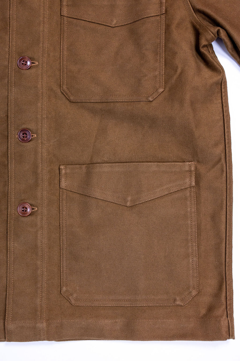 3sixteen French Work Jacket - Brown Moleskin
