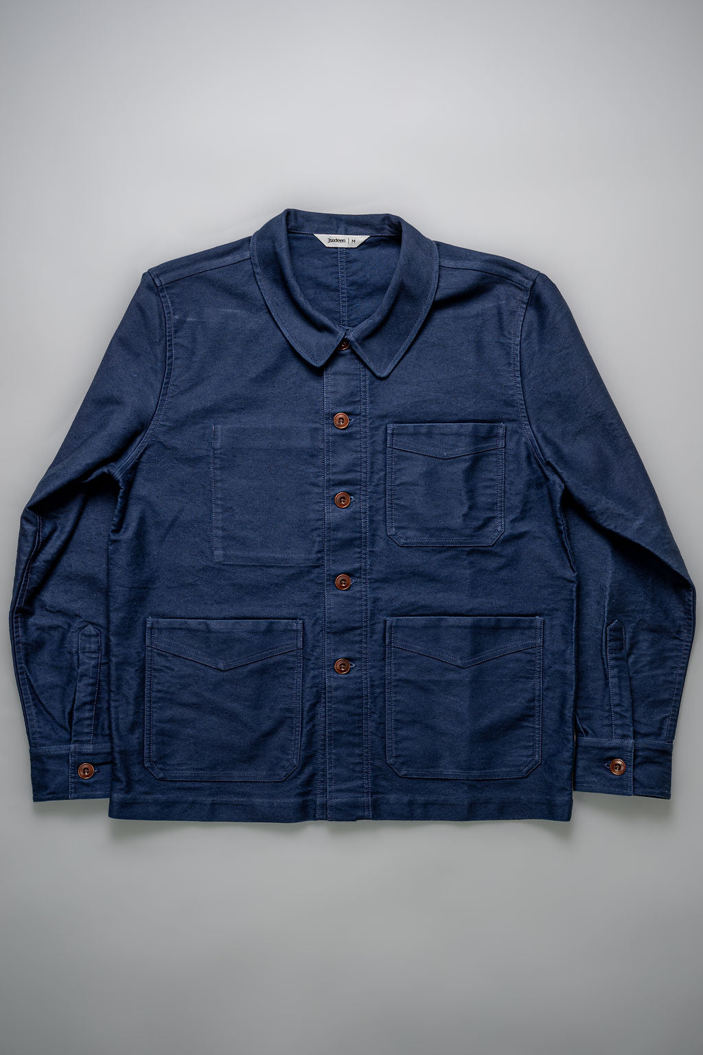 3sixteen French Work Jacket ~ Washed Indigo Moleskin