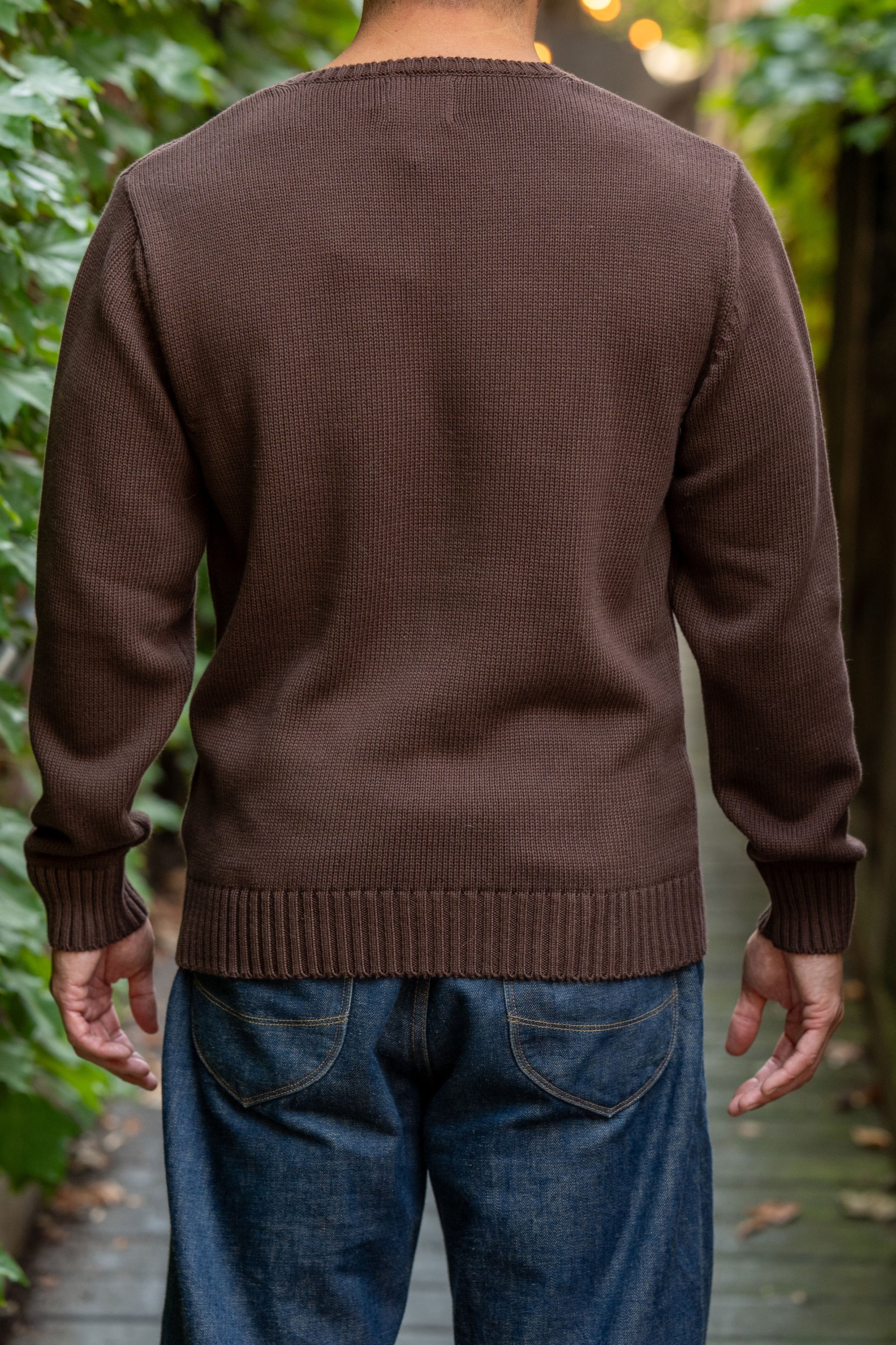 Knickerbocker Ivy Cotton Sweater - Brown