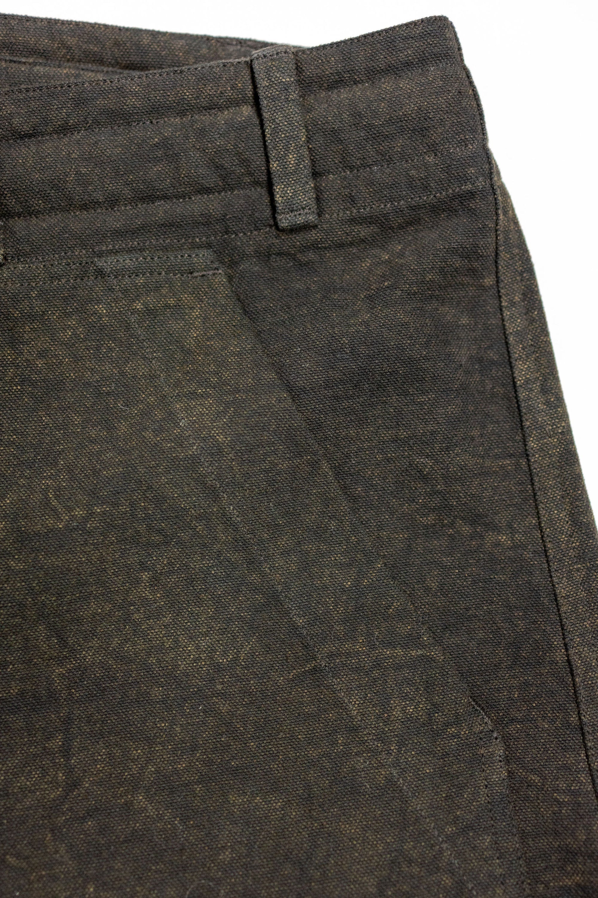 Indi + Ash Raka Pant - Iron Brown Crackle Millwoven Canvas