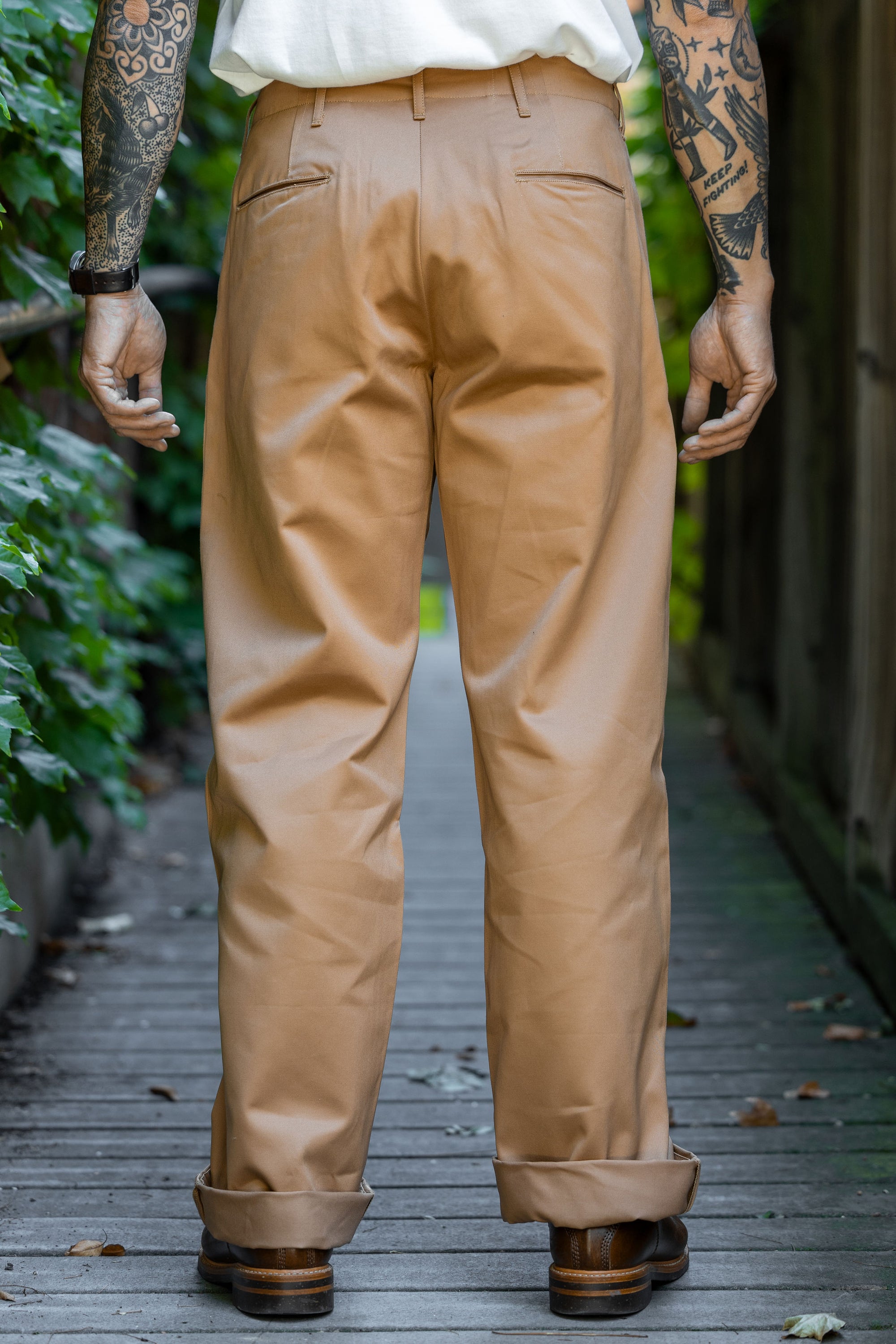 Buzz Rickson's M43035 Early Military Chinos 1945 Model (One Wash) - Camel