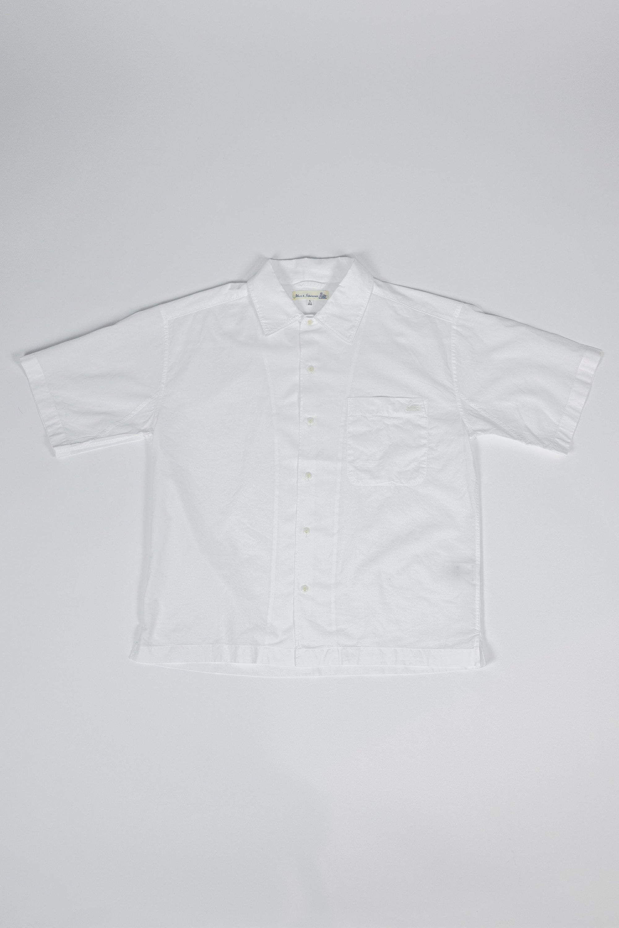 Merz b. Schwanen SHIRT09LP Light Organic Cotton Poplin - White
