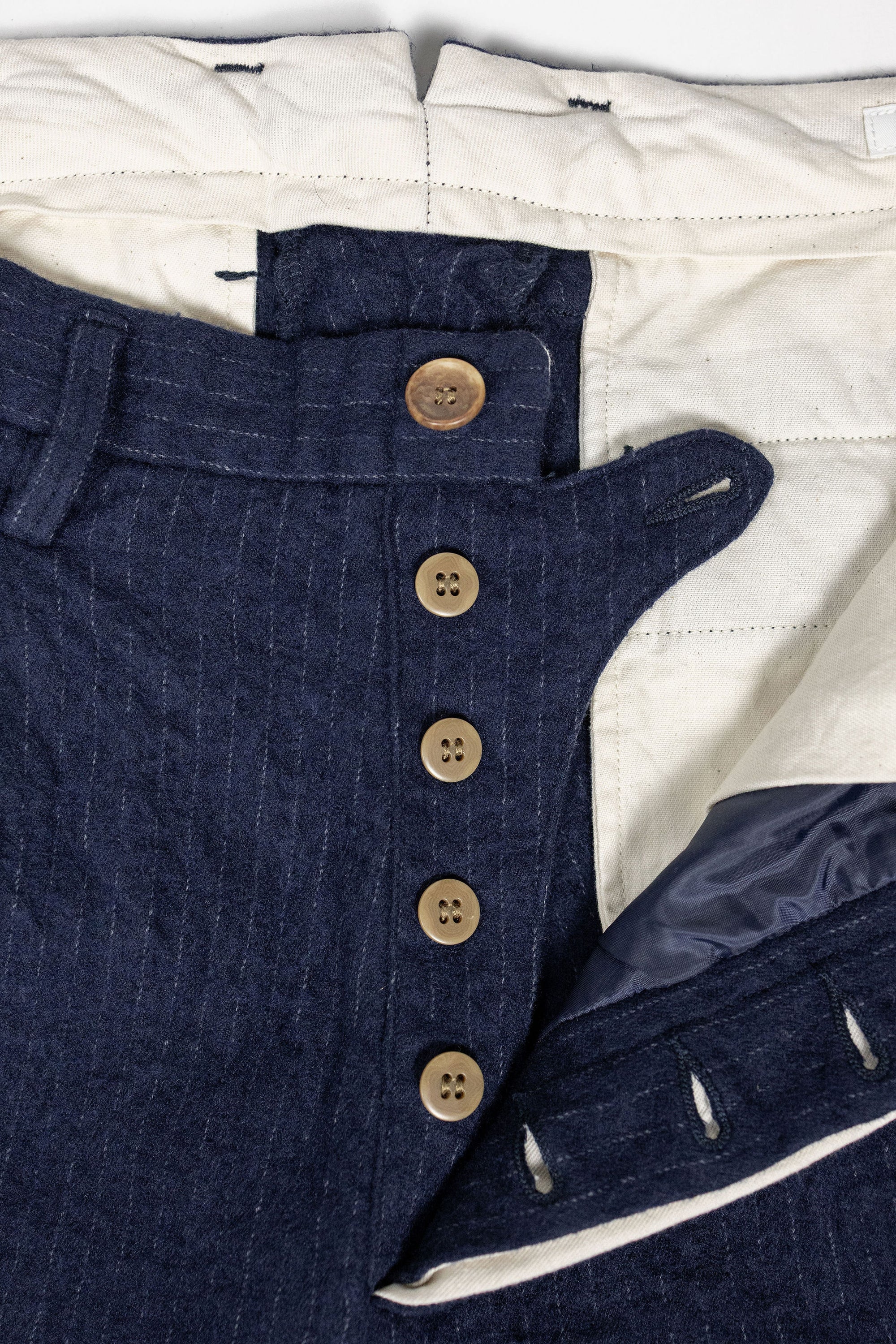 Seuvas C/W 2-Tuck Trousers - Navy