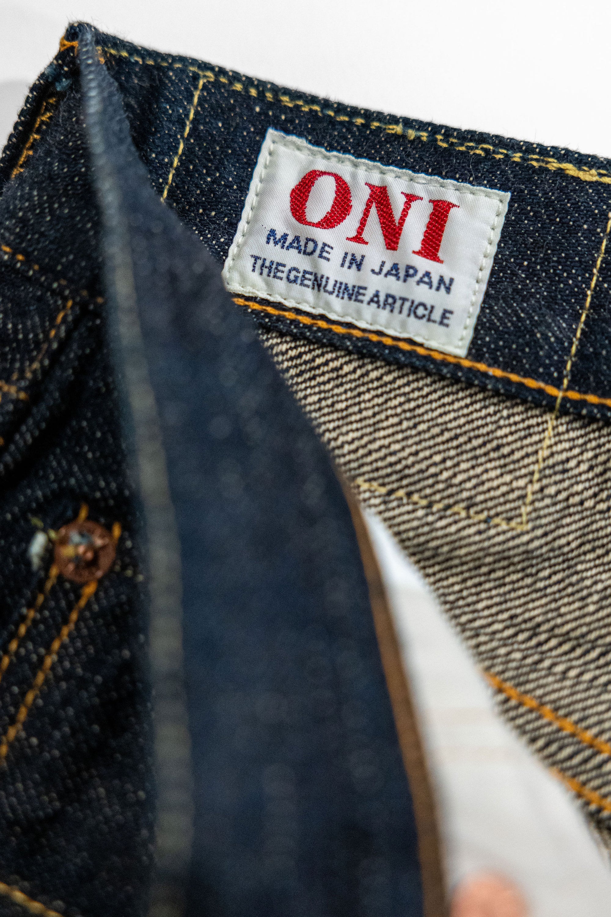 Oni Denim 288-GC15 - 15oz Regular Straight Green Cast Denim