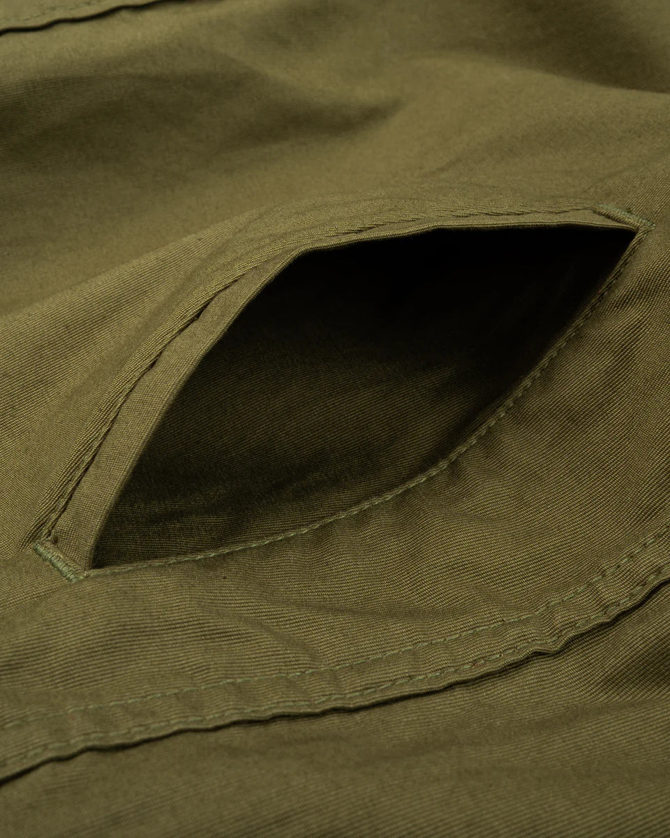 Iron Heart IHSH-425-OLV 8oz Military Whipcord CPO Shirt - Olive