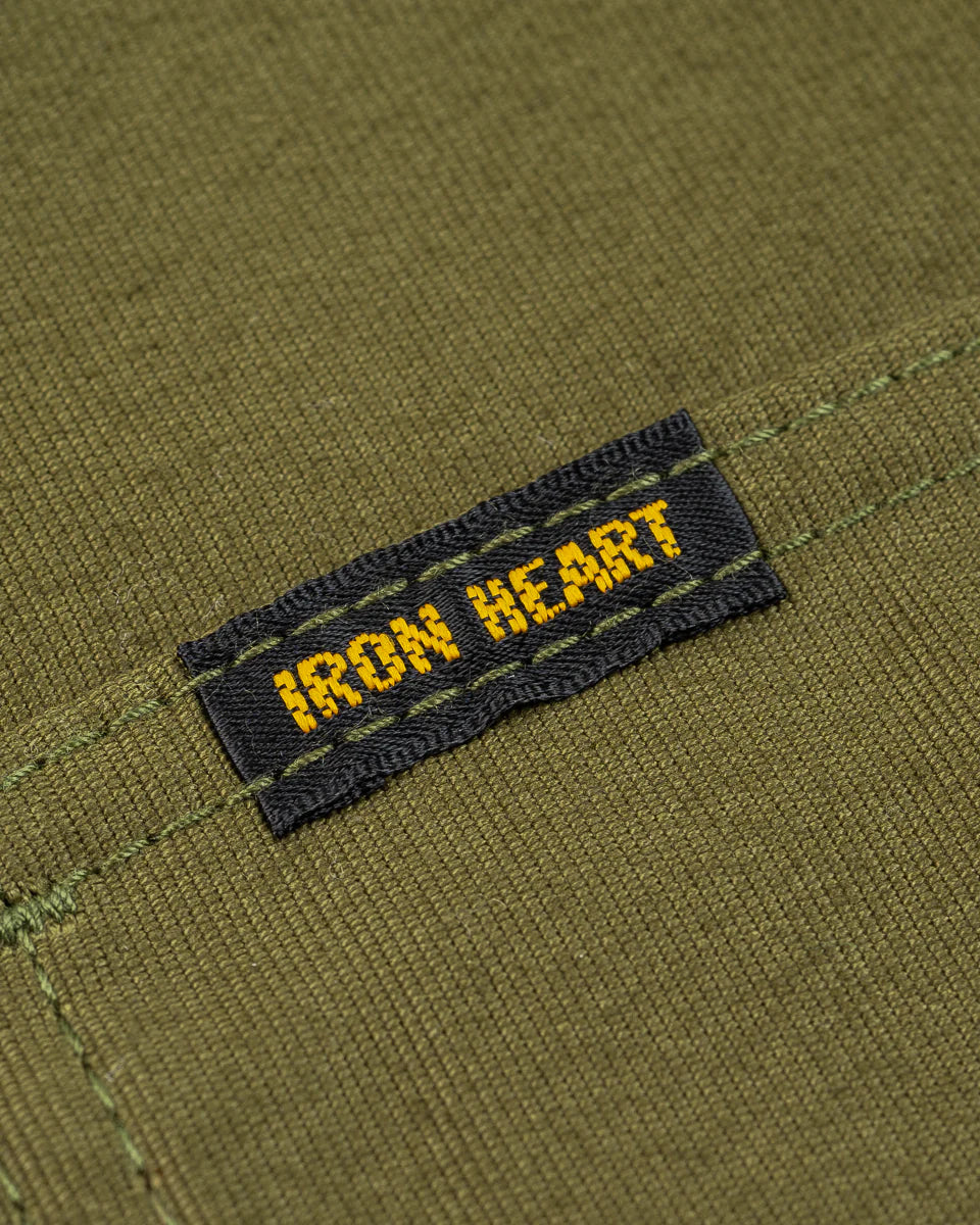Iron Heart IHSH-425-OLV 8oz Military Whipcord CPO Shirt - Olive