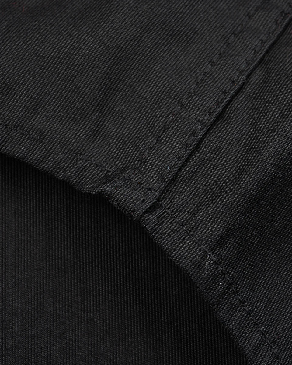 Iron Heart IHSH-425-BLK 8oz Military Whipcord CPO Shirt - Black