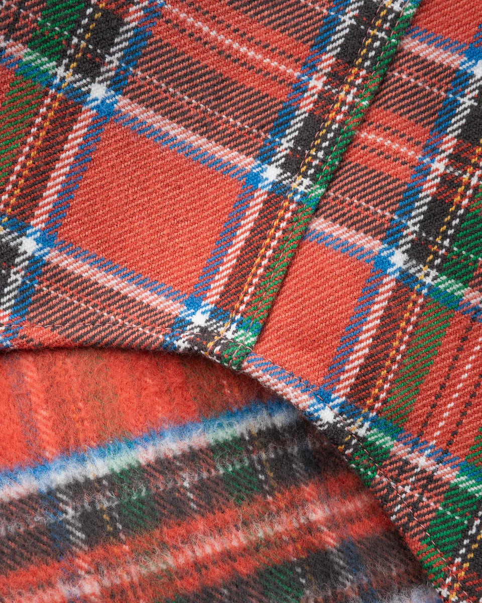 Iron Heart IHSH-436-RED Ultra Heavy Flannel American Check Western Shirt - Red "The Watermelon Man"