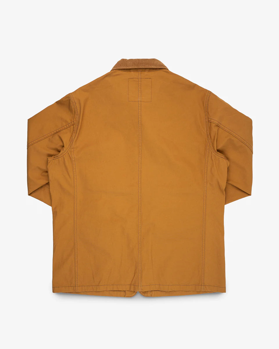Iron Heart IHJ-148-BRN 10oz Kurashikizome Organic Cotton Duck Chore Jacket - Brown