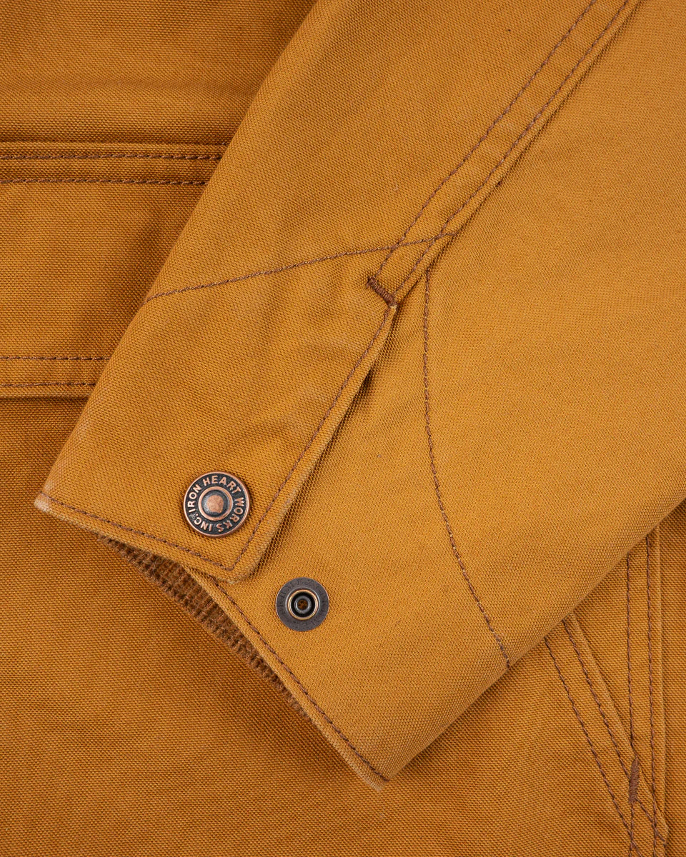 Iron Heart IHJ-148-BRN 10oz Kurashikizome Organic Cotton Duck Chore Jacket - Brown