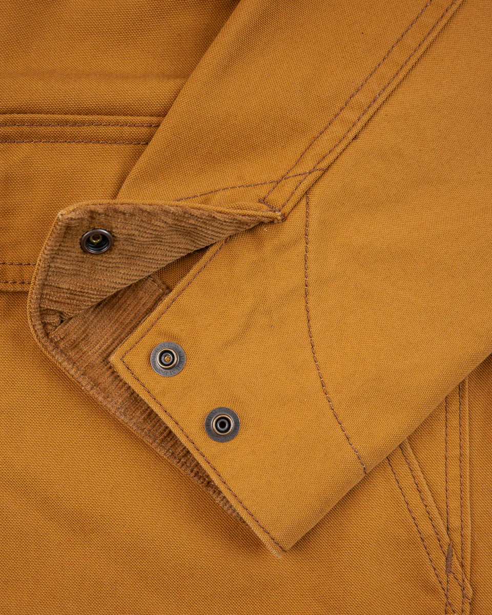 Iron Heart IHJ-148-BRN 10oz Kurashikizome Organic Cotton Duck Chore Jacket - Brown
