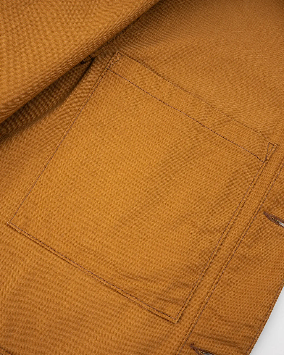 Iron Heart IHJ-148-BRN 10oz Kurashikizome Organic Cotton Duck Chore Jacket - Brown
