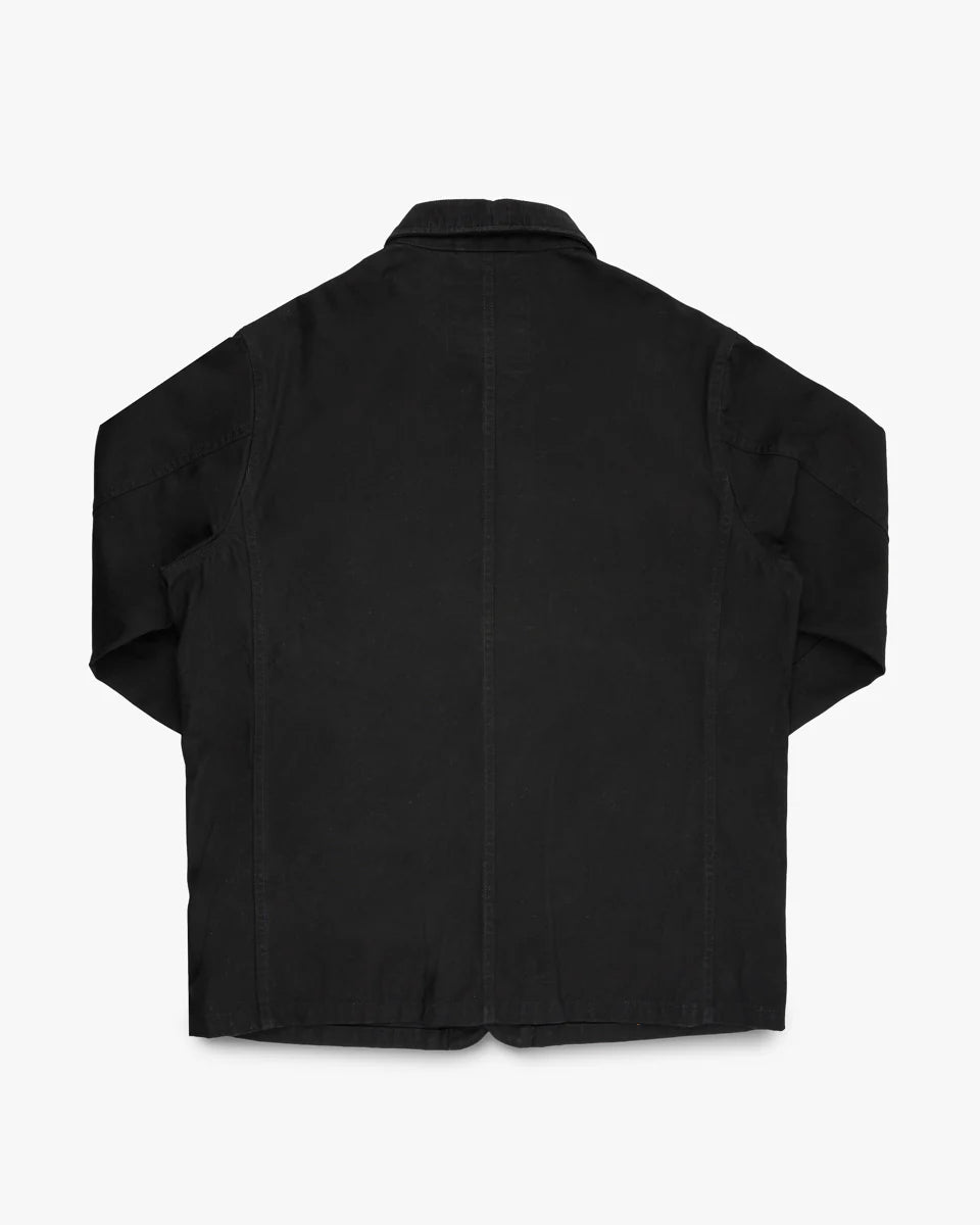 Iron Heart IHJ-148-BLK 10oz Kurashikizome Organic Cotton Duck Chore Jacket - Black