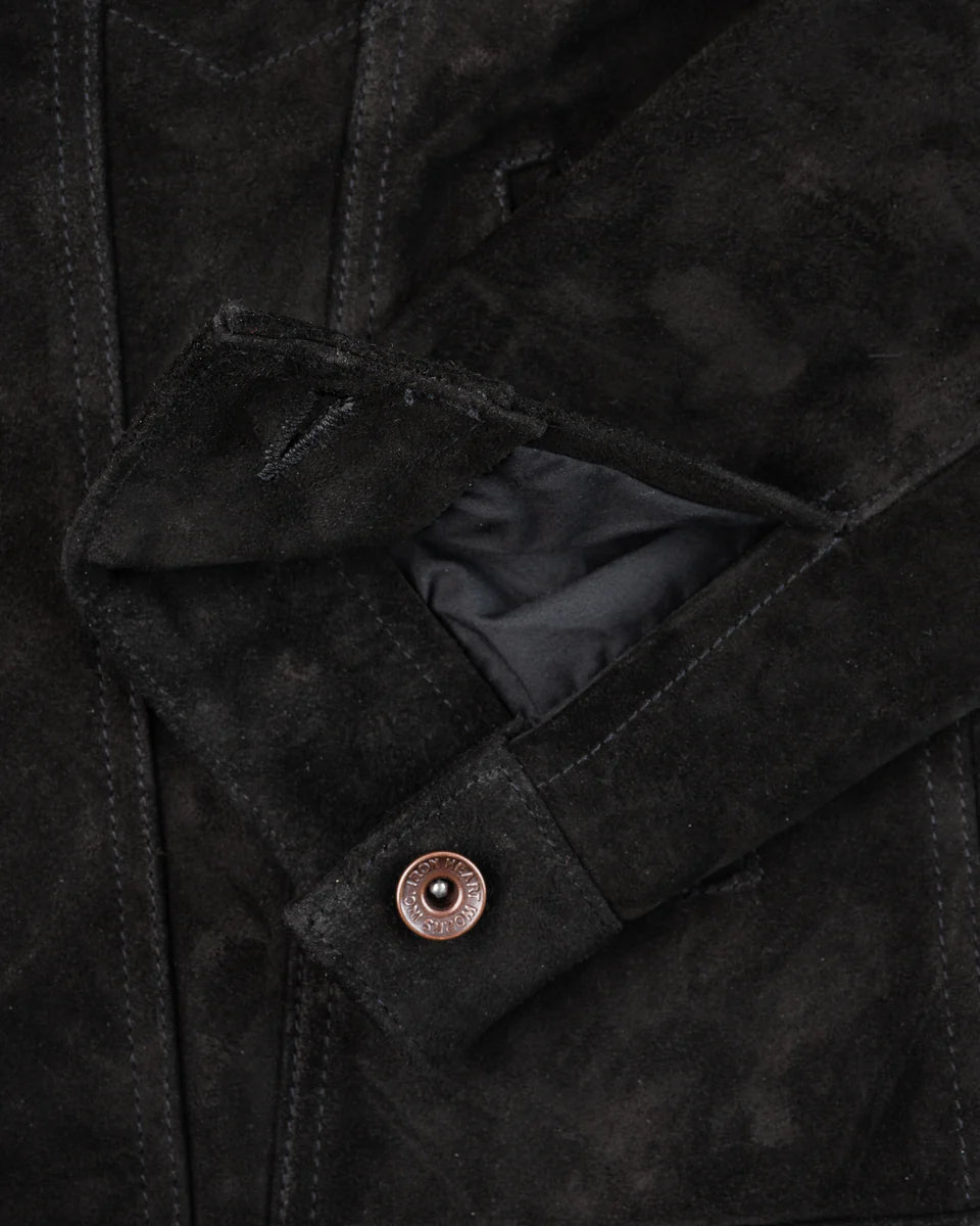 Iron Heart IHJ-155-BLK Horsehide Suede Modified Type III Jacket - Black