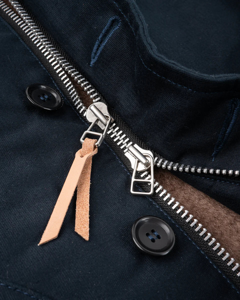 Iron Heart IHM-35-NAV Whipcord N1 Deck Jacket - Navy