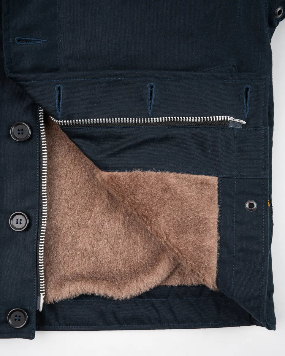 Iron Heart IHM-35-NAV Whipcord N1 Deck Jacket - Navy