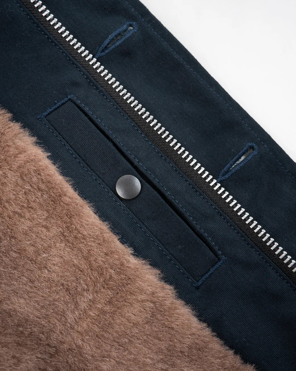 Iron Heart IHM-35-NAV Whipcord N1 Deck Jacket - Navy