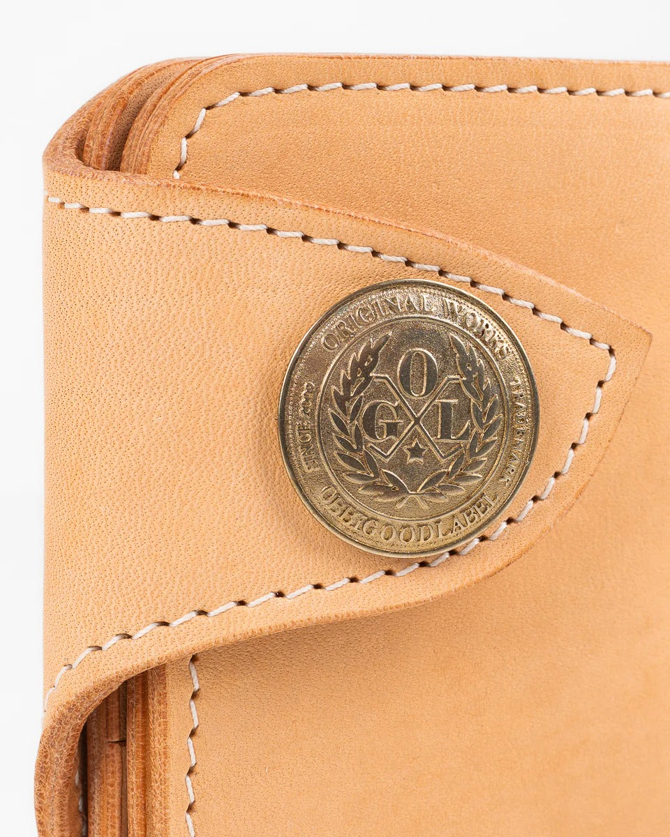 Obbi Good Label Brave Horsehide Condor Mid Wallet - Natural