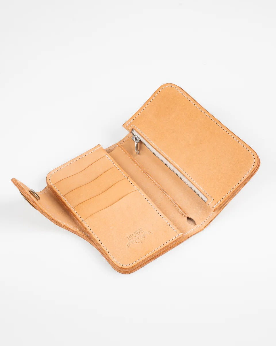 Obbi Good Label Brave Horsehide Condor Mid Wallet - Natural