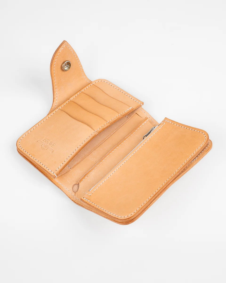 Obbi Good Label Brave Horsehide Condor Mid Wallet - Natural
