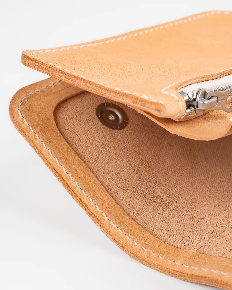 Obbi Good Label Brave Horsehide Condor Mid Wallet - Natural