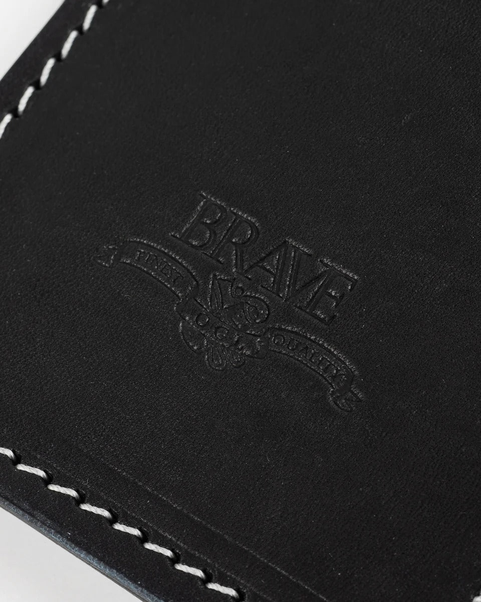 Obbi Good Label Brave Horsehide Condor Mid Wallet - Black