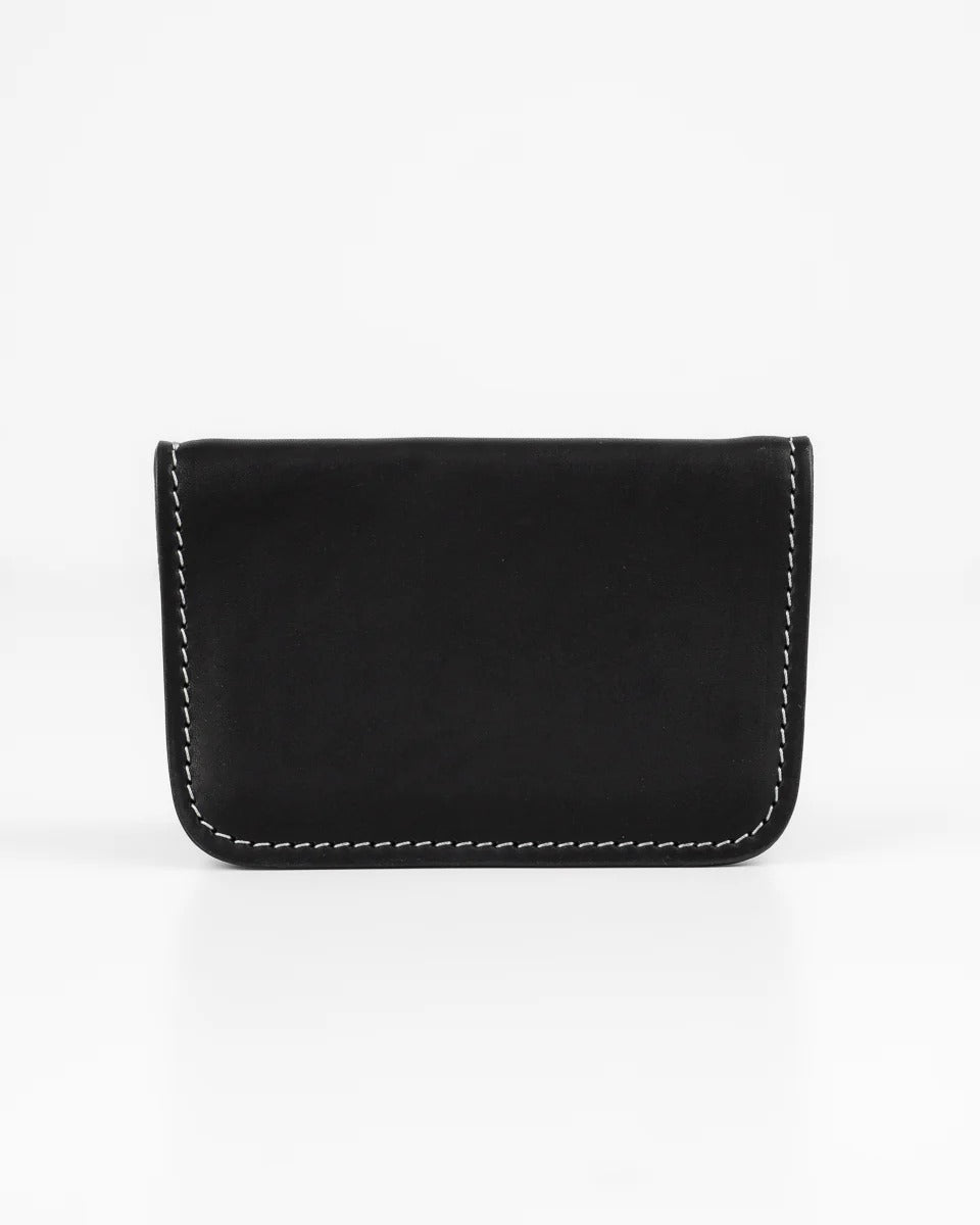 Obbi Good Label Brave Horsehide Mid Wallet - Black