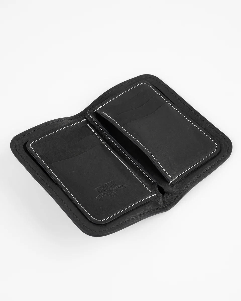Obbi Good Label Brave Horsehide Mid Wallet - Black