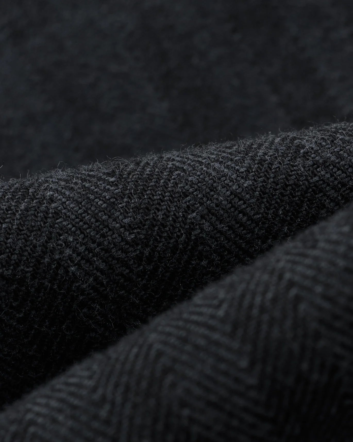Iron Heart IHJ-158-BLK 10.5oz Herringbone Collarless Chore Jacket - Black Overdyed Black