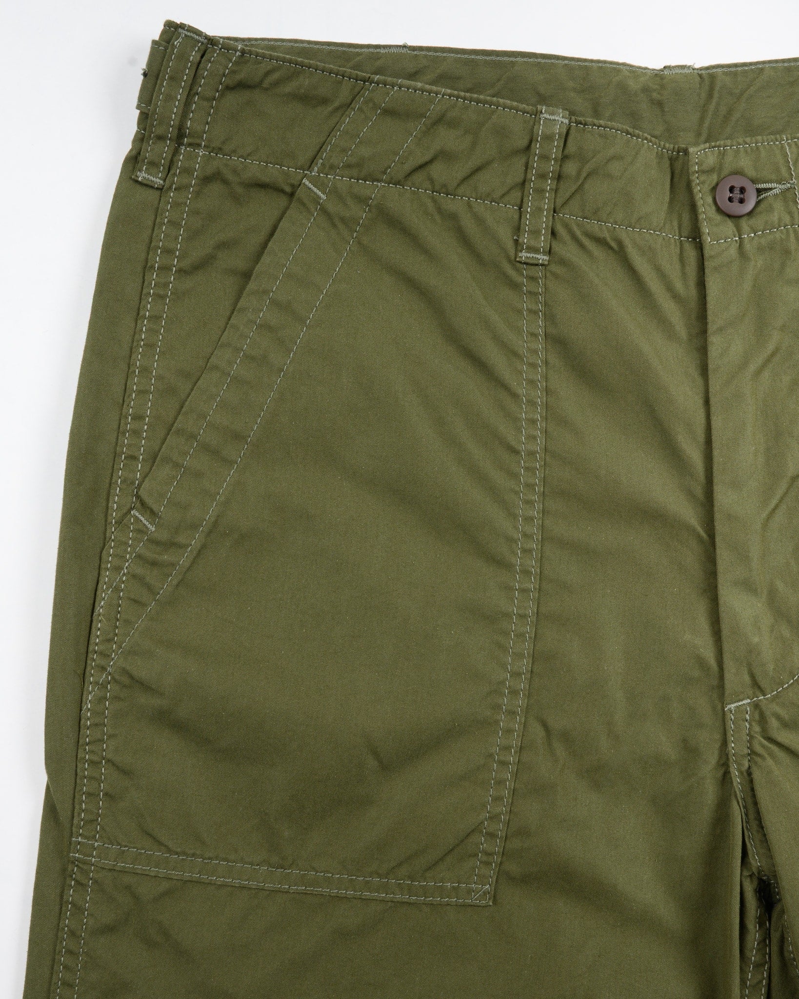 Iron Heart IH-745-ODG 4oz Cotton/Nylon Baker Pants - 4oz Cotton/Nylon Baker Pants Olive Drab Green