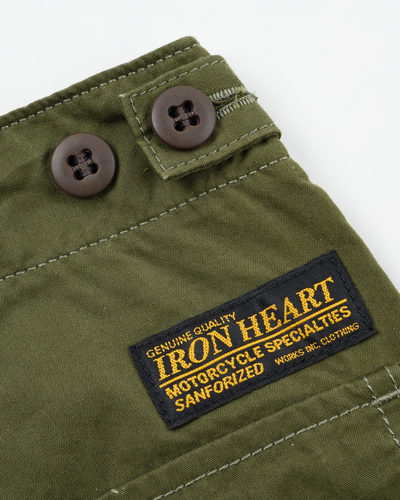 Iron Heart IH-745-ODG 4oz Cotton/Nylon Baker Pants - 4oz Cotton/Nylon Baker Pants Olive Drab Green
