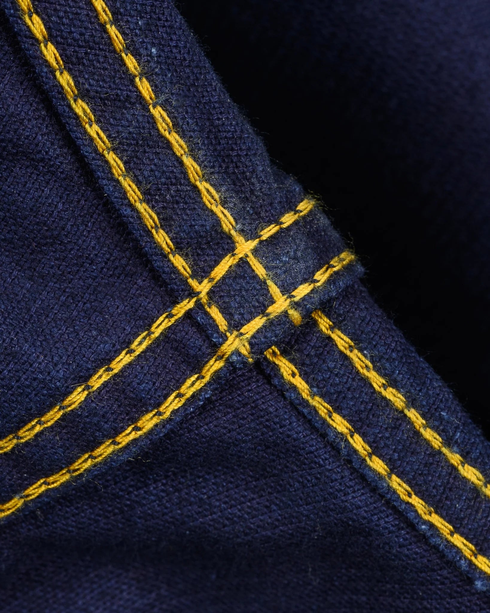 Iron Heart IHSH-438-IND 7.5oz Selvedge Corduroy Western Shirt - Indigo