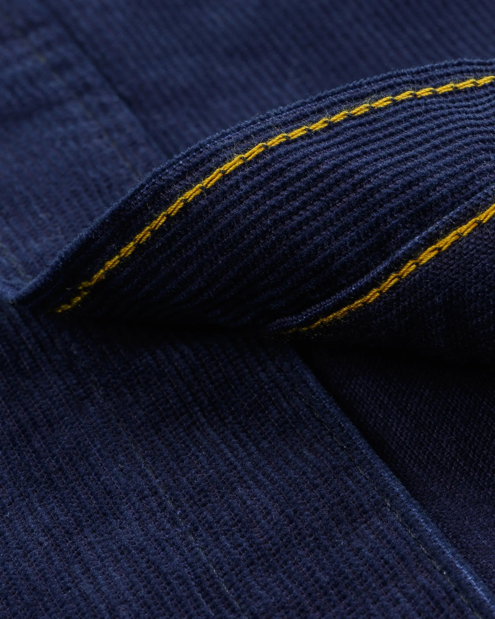 Iron Heart IHSH-438-IND 7.5oz Selvedge Corduroy Western Shirt - Indigo