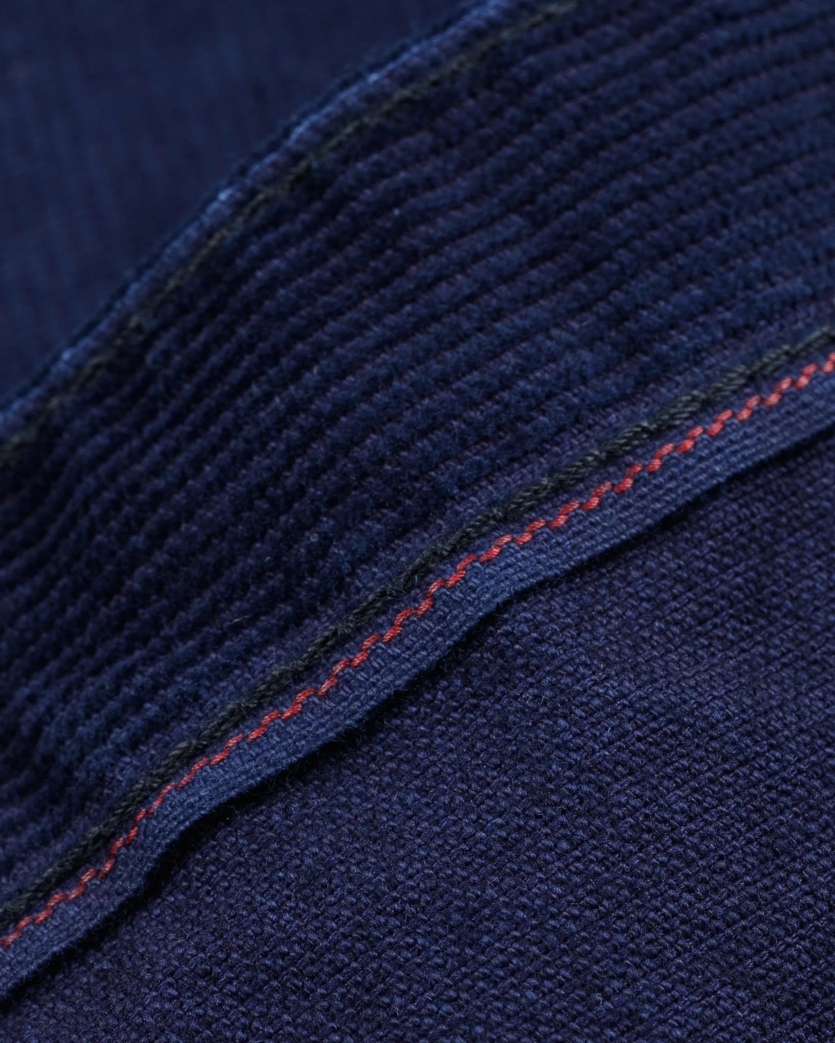 Iron Heart IHSH-438-IND 7.5oz Selvedge Corduroy Western Shirt - Indigo