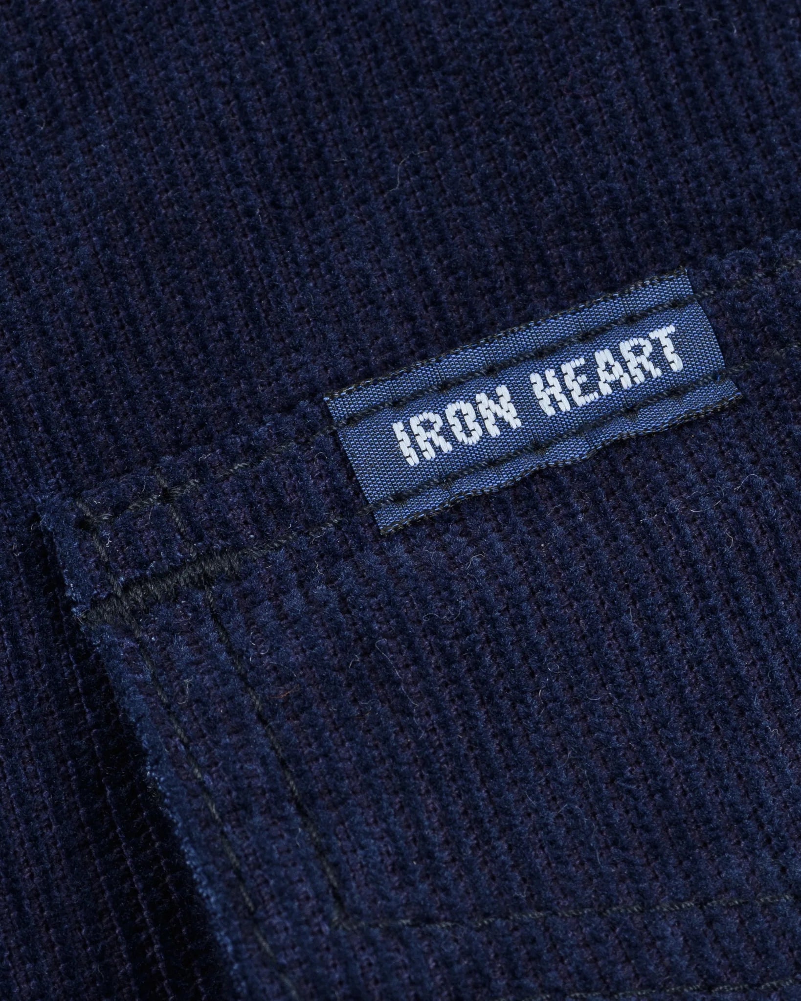 Iron Heart IHSH-438-IND 7.5oz Selvedge Corduroy Western Shirt - Indigo