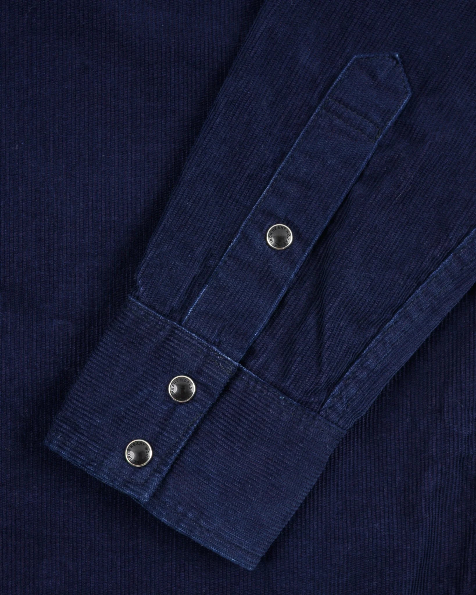 Iron Heart IHSH-438-IND 7.5oz Selvedge Corduroy Western Shirt - Indigo