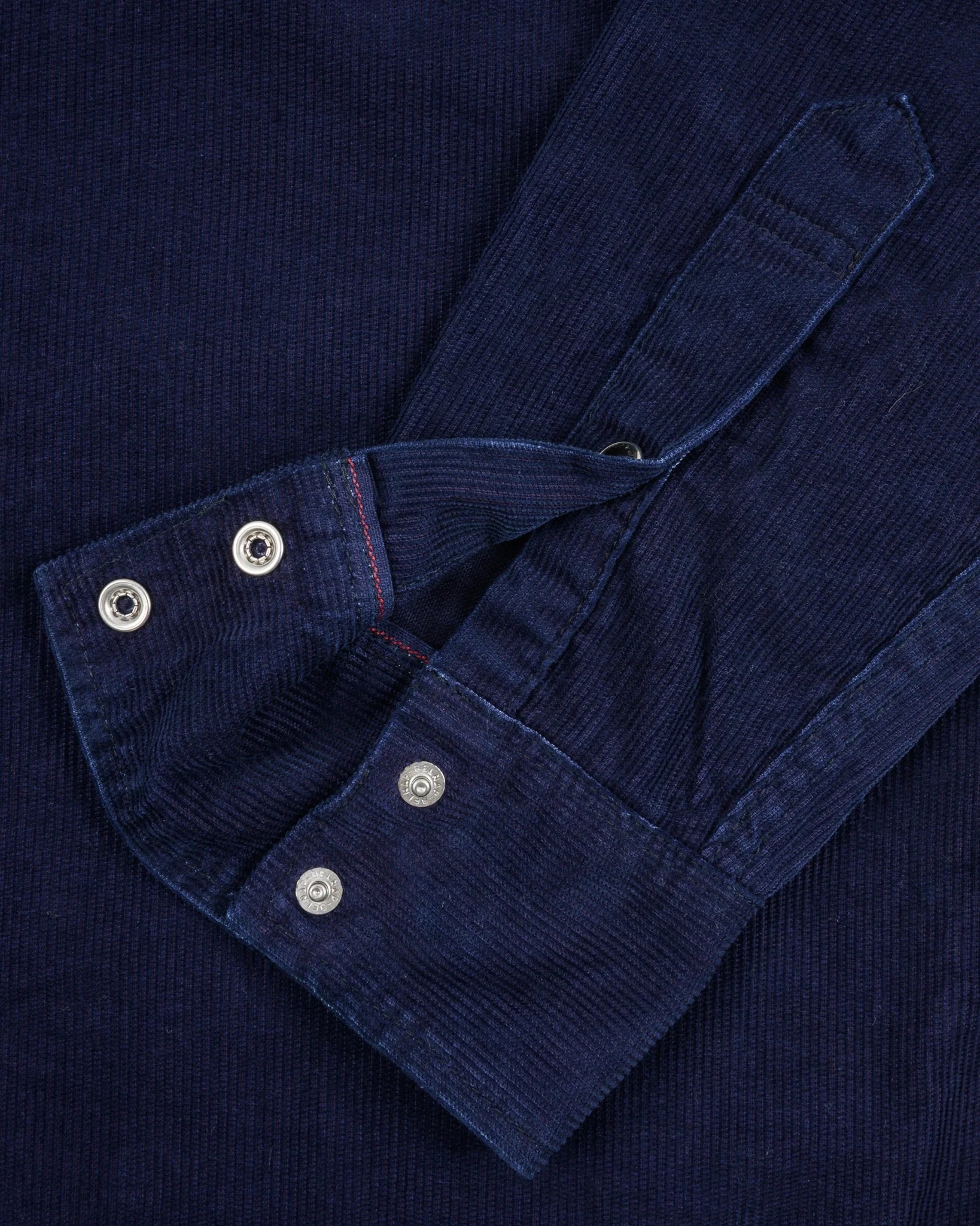 Iron Heart IHSH-438-IND 7.5oz Selvedge Corduroy Western Shirt - Indigo