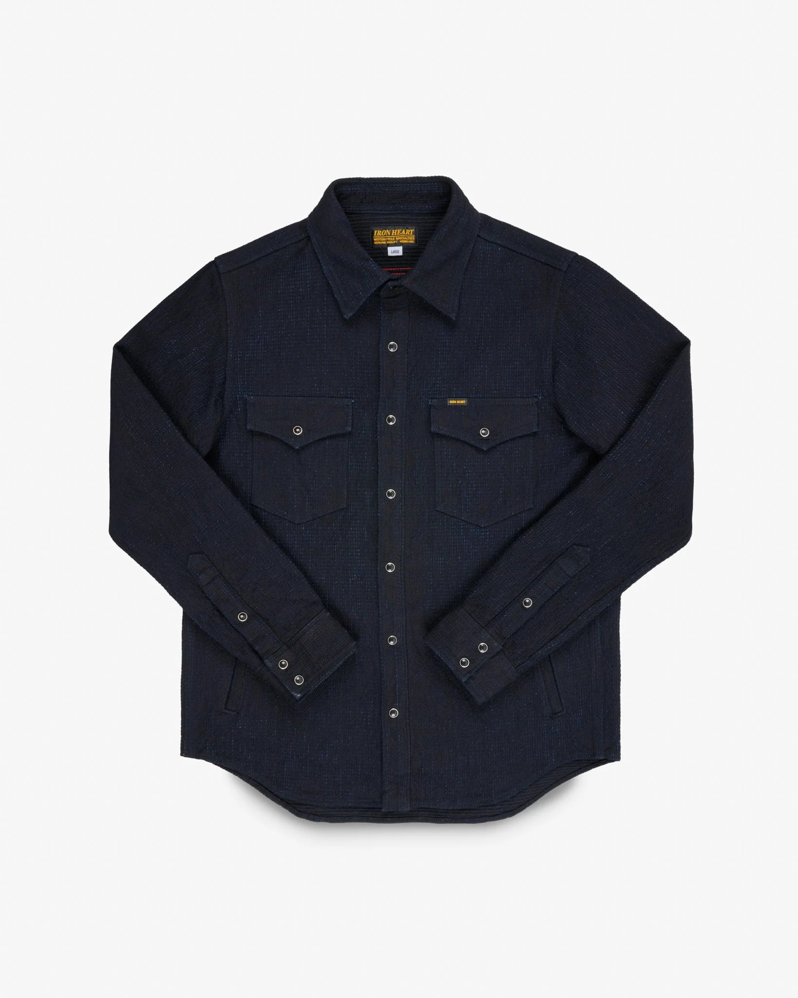 Iron Heart IHSH-437-IND 13.5oz Dobby Cloth CPO Shirt - Indigo