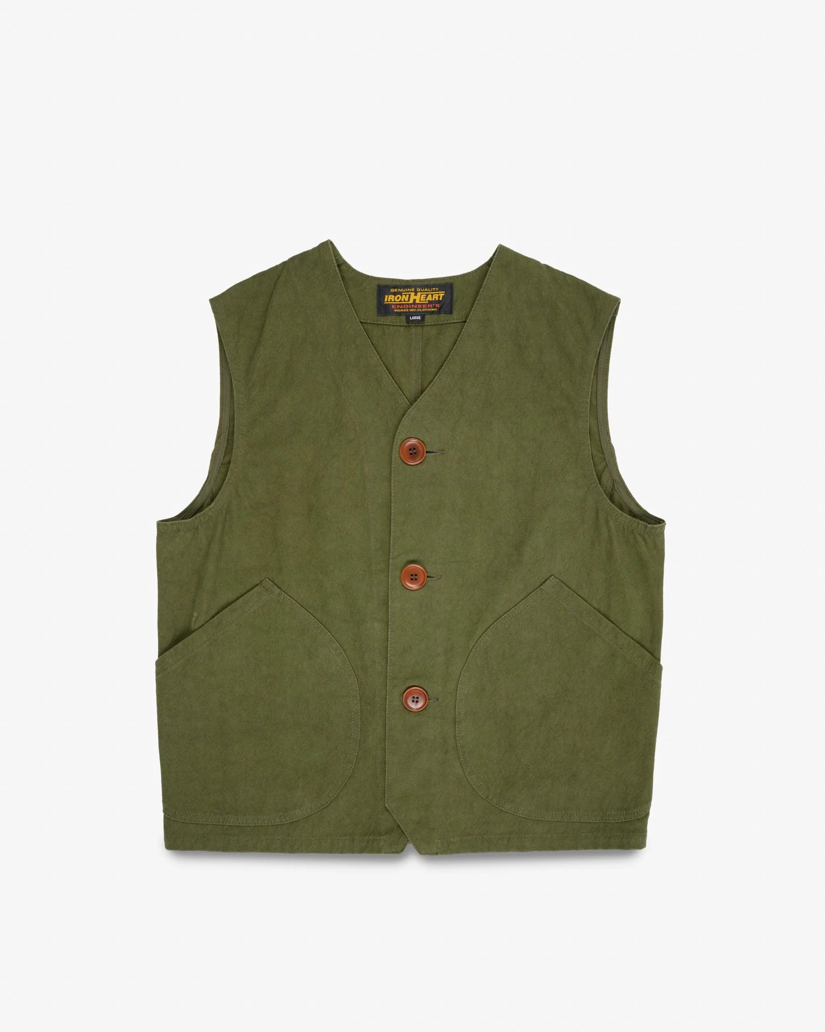 Iron Heart IHV-52-OLV 12oz Duck Canvas Hunting Vest - Olive